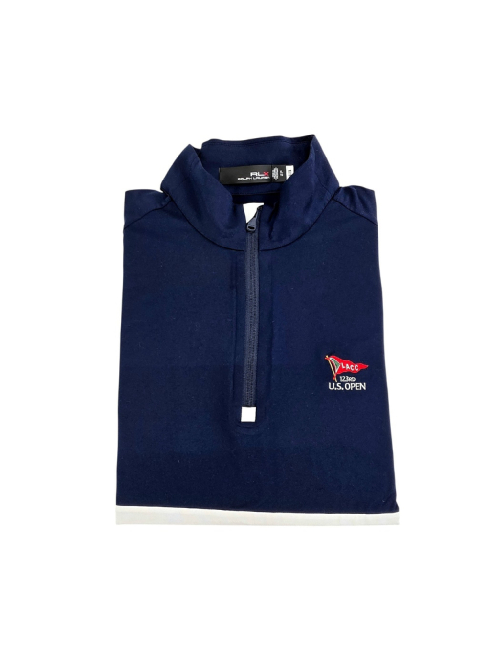 RLX Ralph Lauren Quarter Zip XL Navy U.S Open Golf Performance Pullover - Picture 3 of 11